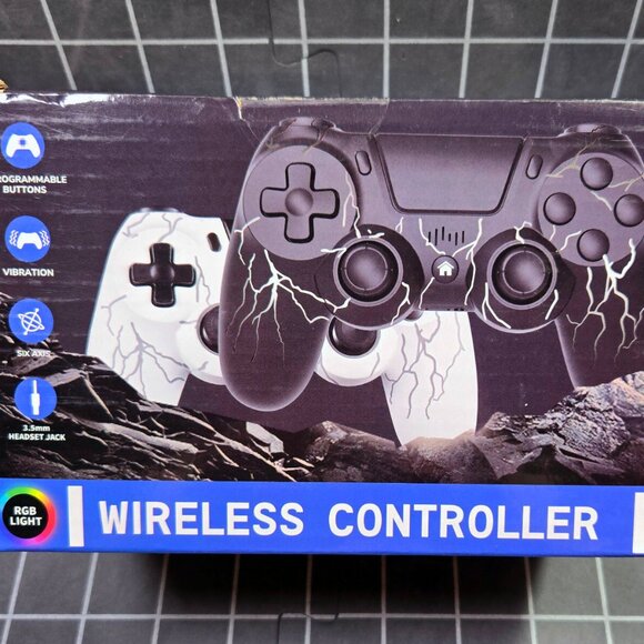2 Pack Wireless Controller for PS4, Crack Design Compatible with PS4/Slim/Pro/PC - Picture 1 of 3